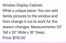 Window Display Cabinet