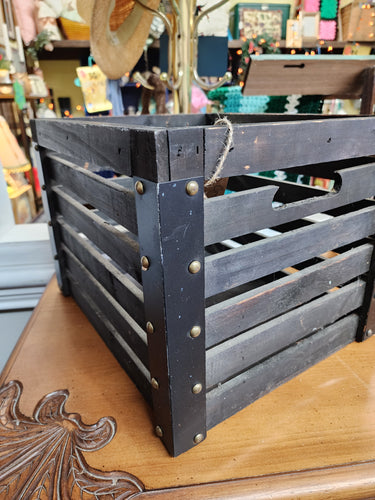 Black crate