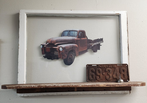 Window truck with shelf